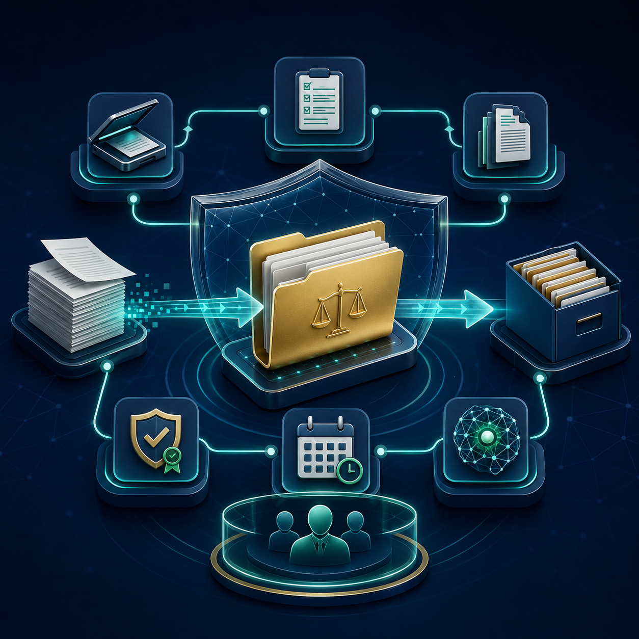 Automatización segura de procesos jurídicos